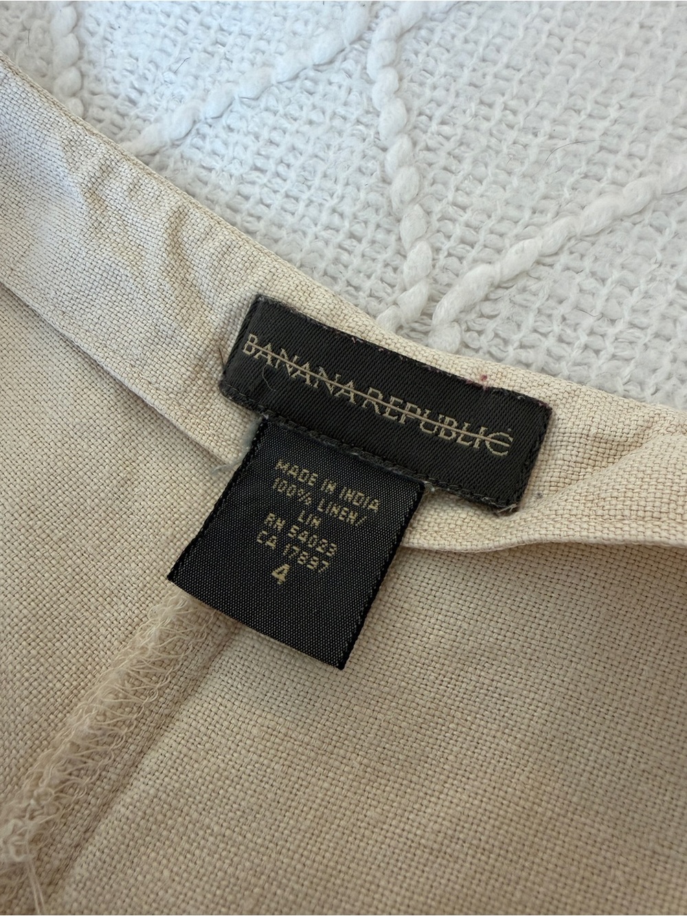 100% Linen Midi Skirt Natural Fiber Skirt - Picture 4 of 6